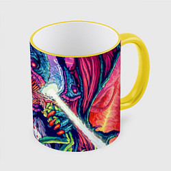 Кружка 3D Hyper Beast Style, цвет: 3D-желтый кант