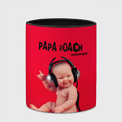 Кружка 3D Paparoach: Music Kid, цвет: 3D-белый + черный — фото 2