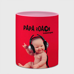 Кружка 3D Paparoach: Music Kid, цвет: 3D-белый + розовый — фото 2