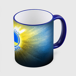 Кружка 3D Golden State Warriors 4, цвет: 3D-синий кант