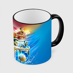 Кружка 3D Golden State Warriors, цвет: 3D-черный кант