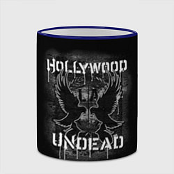 Кружка 3D Hollywood Undead: LA, цвет: 3D-синий кант — фото 2