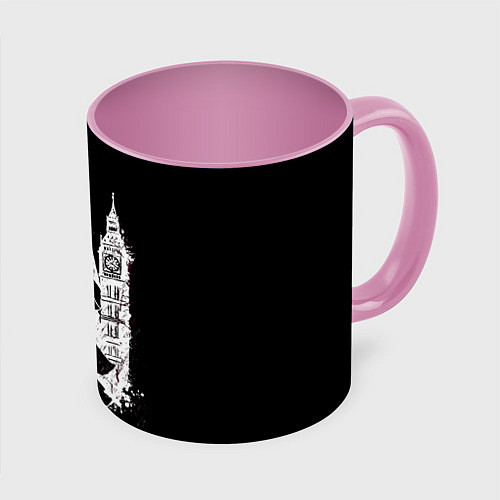 Кружка цветная Шерлок Холмс / 3D-Белый + розовый – фото 1