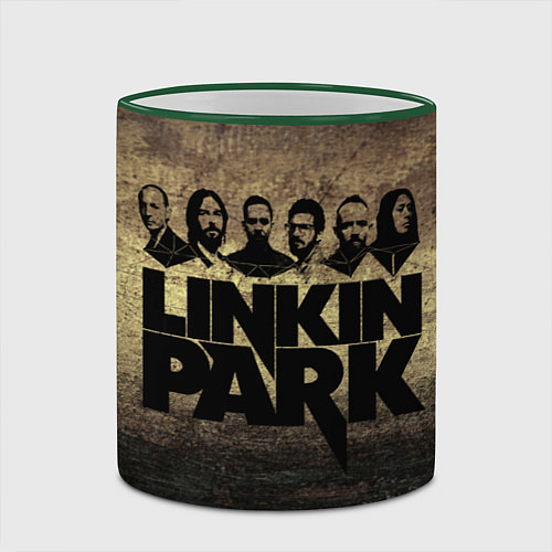 Кружка цветная Linkin Park Band / 3D-Зеленый кант – фото 2