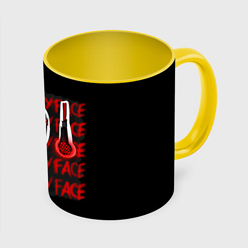 Кружка цветная TOP: Blurryface / 3D-Белый + желтый – фото 1