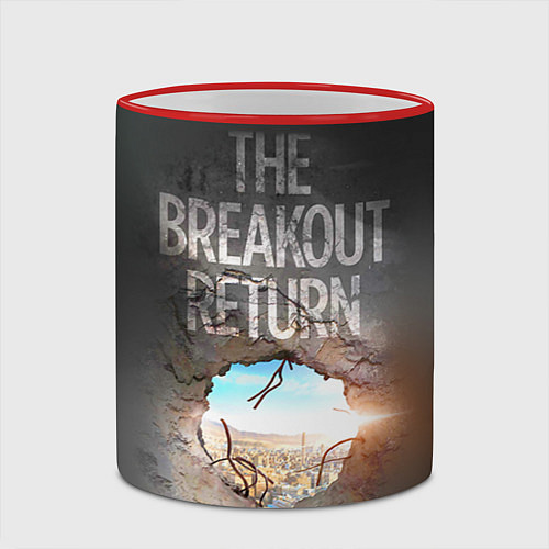 Кружка цветная The breakout return / 3D-Красный кант – фото 2