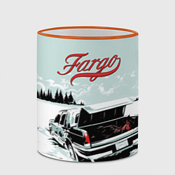Кружка 3D Fargo Car, цвет: 3D-оранжевый кант — фото 2