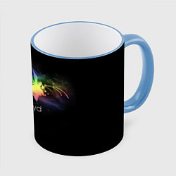 Кружка 3D Pink Floyd Logo, цвет: 3D-небесно-голубой кант