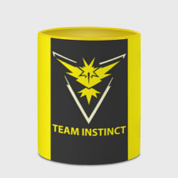 Кружка 3D Team instinct, цвет: 3D-белый + желтый — фото 2