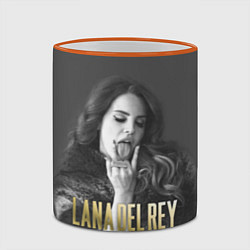 Кружка 3D Lana Del Rey: Sex, цвет: 3D-оранжевый кант — фото 2