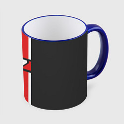 Кружка 3D Mass Effect: N7, цвет: 3D-синий кант