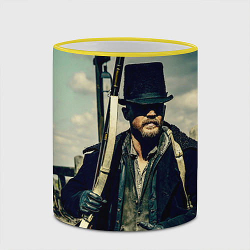 Кружка цветная Taboo / 3D-Желтый кант – фото 2