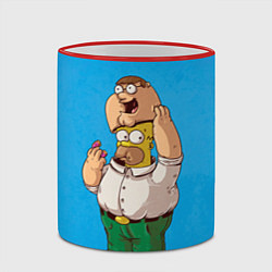 Кружка 3D Homer Dad, цвет: 3D-красный кант — фото 2