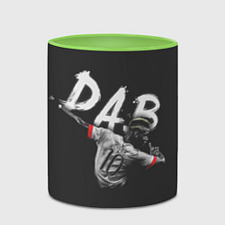 Кружка 3D Paul Pogba: Dab, цвет: 3D-белый + светло-зеленый — фото 2