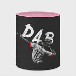 Кружка 3D Paul Pogba: Dab, цвет: 3D-белый + розовый — фото 2