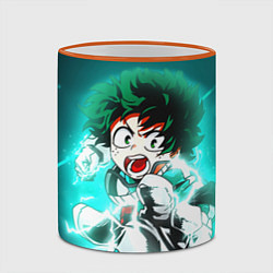 Кружка 3D Моя геройская академия, цвет: 3D-оранжевый кант — фото 2