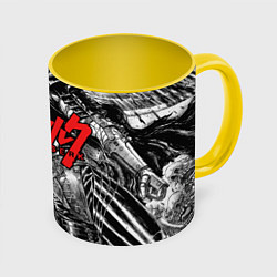 Кружка 3D Berserk, цвет: 3D-белый + желтый