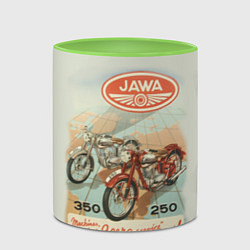 Кружка 3D JAWA, цвет: 3D-белый + светло-зеленый — фото 2