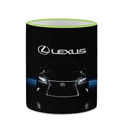 Кружка 3D Lexus, цвет: 3D-светло-зеленый кант — фото 2