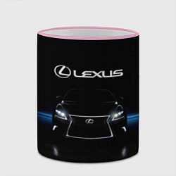 Кружка 3D Lexus, цвет: 3D-розовый кант — фото 2