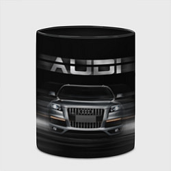 Кружка 3D Audi Q7 скорость, цвет: 3D-белый + черный — фото 2