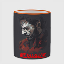 Кружка 3D Metal Gear Solid, цвет: 3D-оранжевый кант — фото 2