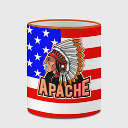 Кружка 3D Apache, цвет: 3D-оранжевый кант — фото 2