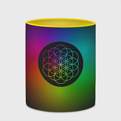 Кружка 3D Coldplay Colour, цвет: 3D-белый + желтый — фото 2