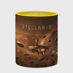 Кружка 3D Stellaris, цвет: 3D-белый + желтый — фото 2