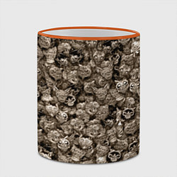 Кружка 3D Зомби котики, цвет: 3D-оранжевый кант — фото 2