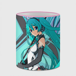 Кружка 3D Miku1, цвет: 3D-розовый кант — фото 2
