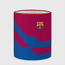 Кружка 3D Barcelona FC: Blue style, цвет: 3D-красный кант — фото 2