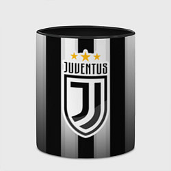 Кружка 3D Juventus FC: New logo, цвет: 3D-белый + черный — фото 2