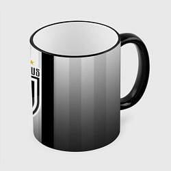 Кружка 3D Juventus FC: New logo, цвет: 3D-черный кант