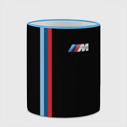 Кружка 3D BMW BLACK COLLECTION БМВ, цвет: 3D-небесно-голубой кант — фото 2