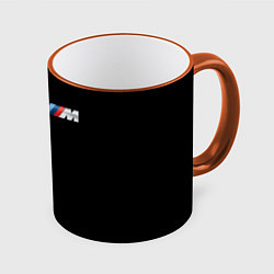 Кружка 3D BMW BLACK COLLECTION БМВ, цвет: 3D-оранжевый кант