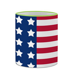 Кружка 3D USA Flag, цвет: 3D-светло-зеленый кант — фото 2