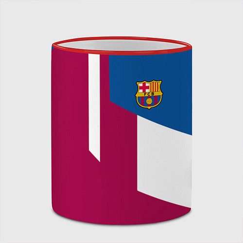 Кружка цветная FC Barcelona 2018 / 3D-Красный кант – фото 2