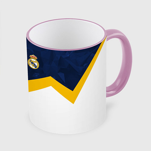 Кружка цветная Real Madrid FC: Sport / 3D-Розовый кант – фото 1