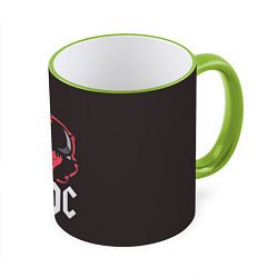 Кружка 3D AC/DC Devil, цвет: 3D-светло-зеленый кант