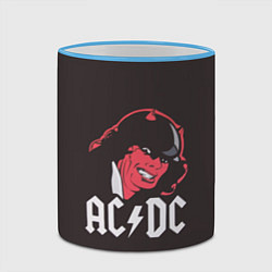 Кружка 3D AC/DC Devil, цвет: 3D-небесно-голубой кант — фото 2