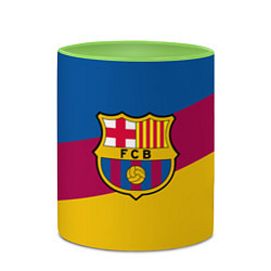 Кружка 3D FC Barcelona 2018 Colors, цвет: 3D-белый + светло-зеленый — фото 2