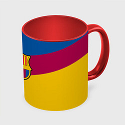 Кружка 3D FC Barcelona 2018 Colors, цвет: 3D-белый + красный