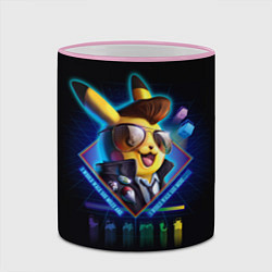 Кружка 3D Retro Pikachu, цвет: 3D-розовый кант — фото 2