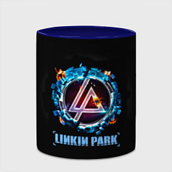 Кружка 3D Linkin Park: Engine, цвет: 3D-белый + синий — фото 2