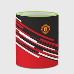 Кружка 3D Man UTD FC: Sport Line 2018, цвет: 3D-светло-зеленый кант — фото 2
