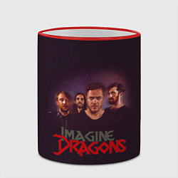 Кружка 3D Группа Imagine Dragons, цвет: 3D-красный кант — фото 2