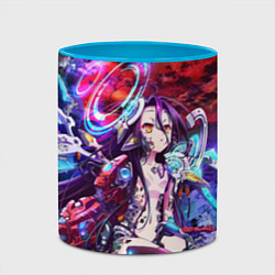 Кружка 3D No Game No Life Zero, цвет: 3D-белый + небесно-голубой — фото 2