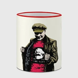 Кружка 3D Стильный Ленин, цвет: 3D-красный кант — фото 2