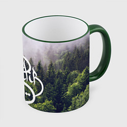 Кружка 3D Jah Khalib: Green Forest, цвет: 3D-зеленый кант